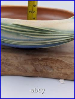 Roseville Art Pottery Pine Cone Handled Bowl Blue Console 6 351-6 original