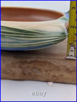 Roseville Art Pottery Pine Cone Handled Bowl Blue Console 6 351-6 original