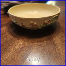 Roseville Bittersweet Yellow 1951 Vintage Mid Century Modern Pottery Bowl. 6.5