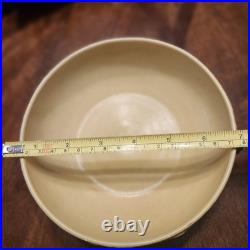 Roseville Bittersweet Yellow 1951 Vintage Mid Century Modern Pottery Bowl. 6.5