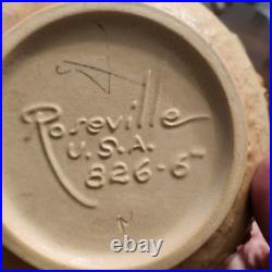 Roseville Bittersweet Yellow 1951 Vintage Mid Century Modern Pottery Bowl. 6.5