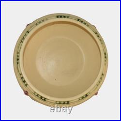 Roseville La Rose Ivory 1924 Vintage Art Pottery Ceramic Bowl 128-7