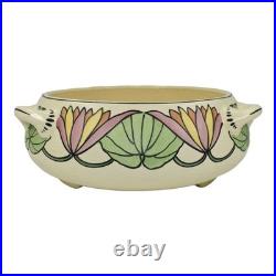 Roseville Persian Creamware 1916 Vintage Pottery Floral Handled Ceramic Bowl 316
