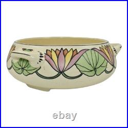 Roseville Persian Creamware 1916 Vintage Pottery Floral Handled Ceramic Bowl 316