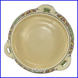 Roseville Persian Creamware 1916 Vintage Pottery Floral Handled Ceramic Bowl 316