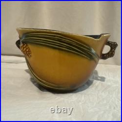 Roseville Pinecone Service Bowl #320-5. 2 Handle, Beautiful Color