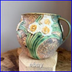 Roseville Pottery 1931 Jonquil Vase/Bowl Vintage, 5.5 x 7.5