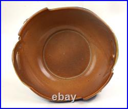 Roseville Pottery Blue Pine Cone Console Bowl, Shape 321-9