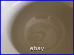 Roseville Pottery Blue Stripe Extra Large 8 QT Mixing Bowl USA 14 RARE Vtg Ohio