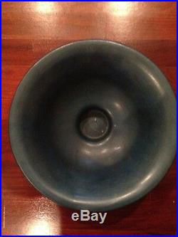 Roseville Pottery Blue Zephyr Lily Bowl Vase 8-10 1940's Vintage