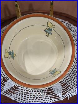 Roseville Pottery Juvenile Sunbonnet Sue Cereal Bowl, Cup, and Plate THREE PIECE