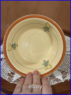 Roseville Pottery Juvenile Sunbonnet Sue Cereal Bowl, Cup, and Plate THREE PIECE