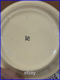 Roseville Pottery Juvenile Sunbonnet Sue Cereal Bowl, Cup, and Plate THREE PIECE