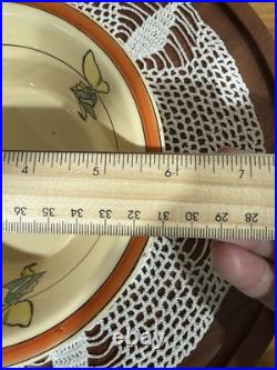 Roseville Pottery Juvenile Sunbonnet Sue Cereal Bowl, Cup, and Plate THREE PIECE