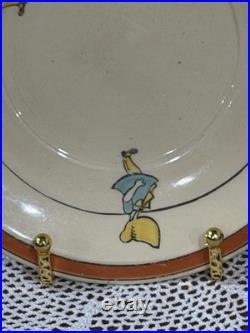 Roseville Pottery Juvenile Sunbonnet Sue Cereal Bowl, Cup, and Plate THREE PIECE