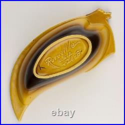 Roseville Vintage Pottery Pine Cone Bowl, Shape 428-8, Brown