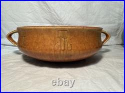 Roseville-Windsor 2 Handle Bowl, 1931. Rare Brown Color, Vintage, Art Deco
