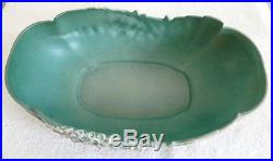 Roseville art pottery large vintage console bowl Foxglove design 425-14