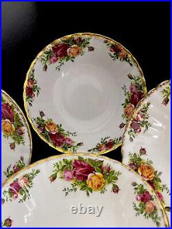 Royal Albert Old Country Roses Set Of 6 Cereal Bowls, England, 1st Quality
