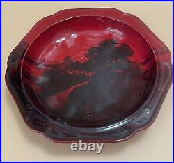 Royal Doulton England Charles J. Noke Signed Flambe Ware Hexagonal Serving Bowl