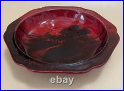 Royal Doulton England Charles J. Noke Signed Flambe Ware Hexagonal Serving Bowl