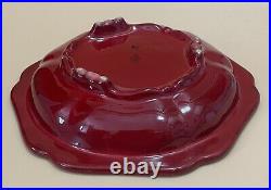 Royal Doulton England Charles J. Noke Signed Flambe Ware Hexagonal Serving Bowl