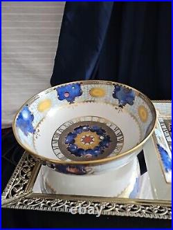 Royal Worcester 2000 AD To Celebrate The Millennium Commemorative Bowl And Tray