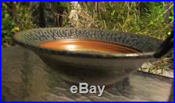Royce Yoder Vintage Drip Glaze Signed Studio Pottery Bowl Mid Century Modern