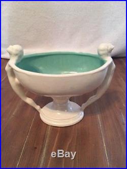 Rum Rill Redwing Pottery Compote Nudes 571 Rare Bowl Vintage 1950's Art deco