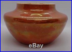 Ruskin Vintage Orange Lustre Bowl 1921