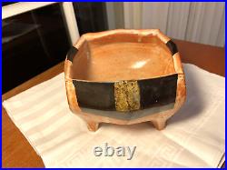 SEQUOIA MILLER Signed STUDIO ART POTTERY STONEWARE Footed Bowl
