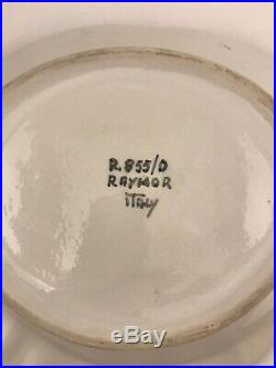 SO UNUSUAL! Set 3 Raymor Rare Mid Century Vintage Signed Italian Pottery Italy
