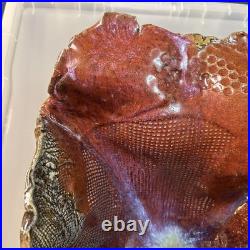 STUNNING Pottery Handcrafted SIGNED Ceramic Large Bowl Heavy Rare (Read)