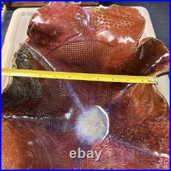 STUNNING Pottery Handcrafted SIGNED Ceramic Large Bowl Heavy Rare (Read)