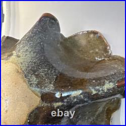 STUNNING Pottery Handcrafted SIGNED Ceramic Large Bowl Heavy Rare (Read)