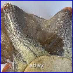 STUNNING Pottery Handcrafted SIGNED Ceramic Large Bowl Heavy Rare (Read)