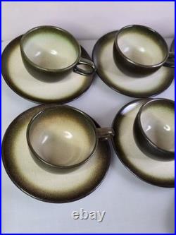 SUPERB VTG Heath Sand Sea Set 9x Cup & Saucer + 1x Extra Piece EXCELLENT COND