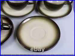 SUPERB VTG Heath Sand Sea Set 9x Cup & Saucer + 1x Extra Piece EXCELLENT COND