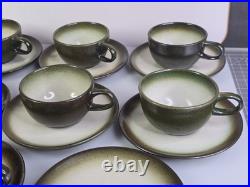 SUPERB VTG Heath Sand Sea Set 9x Cup & Saucer + 1x Extra Piece EXCELLENT COND