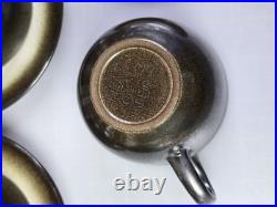 SUPERB VTG Heath Sand Sea Set 9x Cup & Saucer + 1x Extra Piece EXCELLENT COND