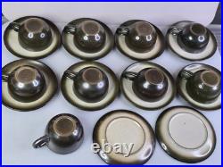 SUPERB VTG Heath Sand Sea Set 9x Cup & Saucer + 1x Extra Piece EXCELLENT COND