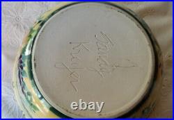 Sandy Kreyer Multicolored Ceramic Art Pottery Bowl Vintage RARE Gorgeous
