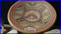 Santa Clara Polychrome 7 Pottery Plate Bowl Lela & Van Gutierrez Vintage 1950s
