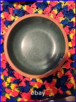 Set Of 6 Vintage Suffolk Tableware Henry Watson Pottery England Green 6 Bowl