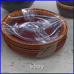 Set of 21 Vintage Hull Pottery USA Brown Drip Cereal, Fruit /Bowl /SM LG plates Set of 21 Vintage Hull Pottery USA Brown Drip Cereal, Fruit /Bowl /SM LG plates