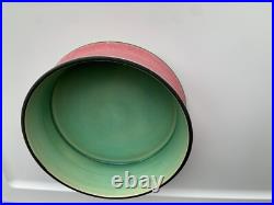 Set of 7 Vintage Multicolor Stacking Bowls Handmade Pottery, Signed By Artist