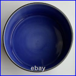 Set of 7 Vintage Multicolor Stacking Bowls Handmade Pottery, Signed By Artist