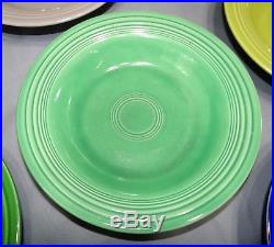 Set of 8 Vtg Fiesta Ware Deep Plates 8 3/8 Rimmed Soup Bowls Assorted Color Lot
