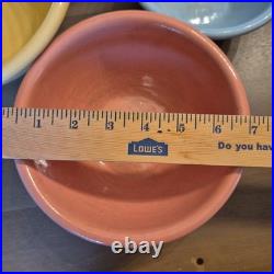 Shawnee Pottery Mixing Bowls Snowflake Nesting Bowls set of 4 Shawnee Pottery Mixing Bowls Snowflake Nesting Bowls set of 4