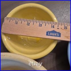 Shawnee Pottery Mixing Bowls Snowflake Nesting Bowls set of 4